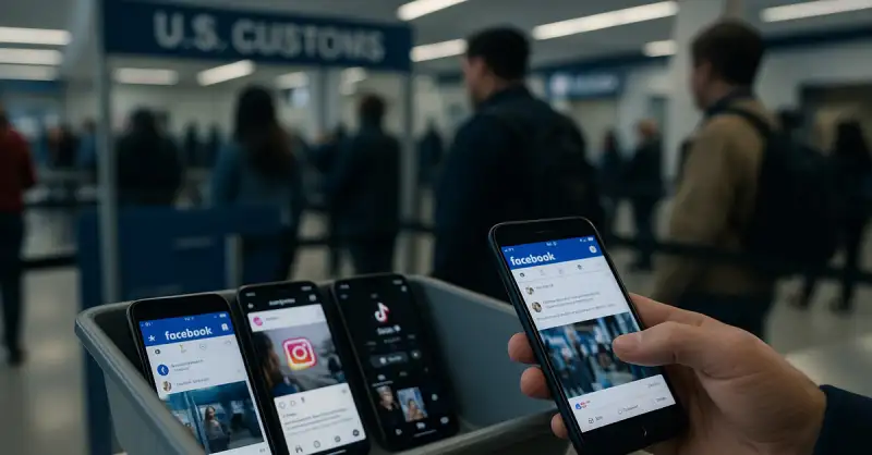 EUA: Mídias sociais, e-mail e telefones de 10 anos para entrada? Projeto em Discussão